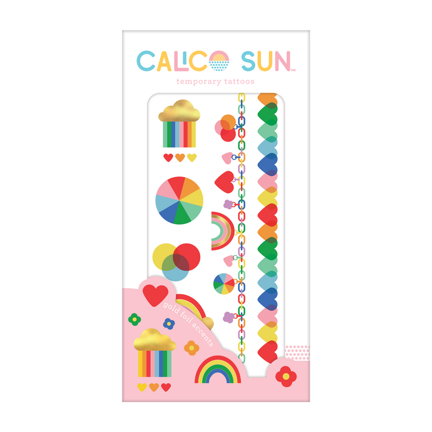 Tijdelijke tattoos Violet regenbogen, Calico Sun