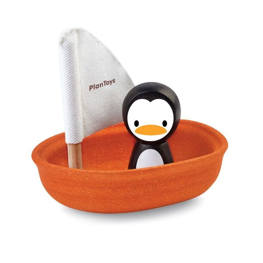 Zeilboot pinguin, Plan Toys 