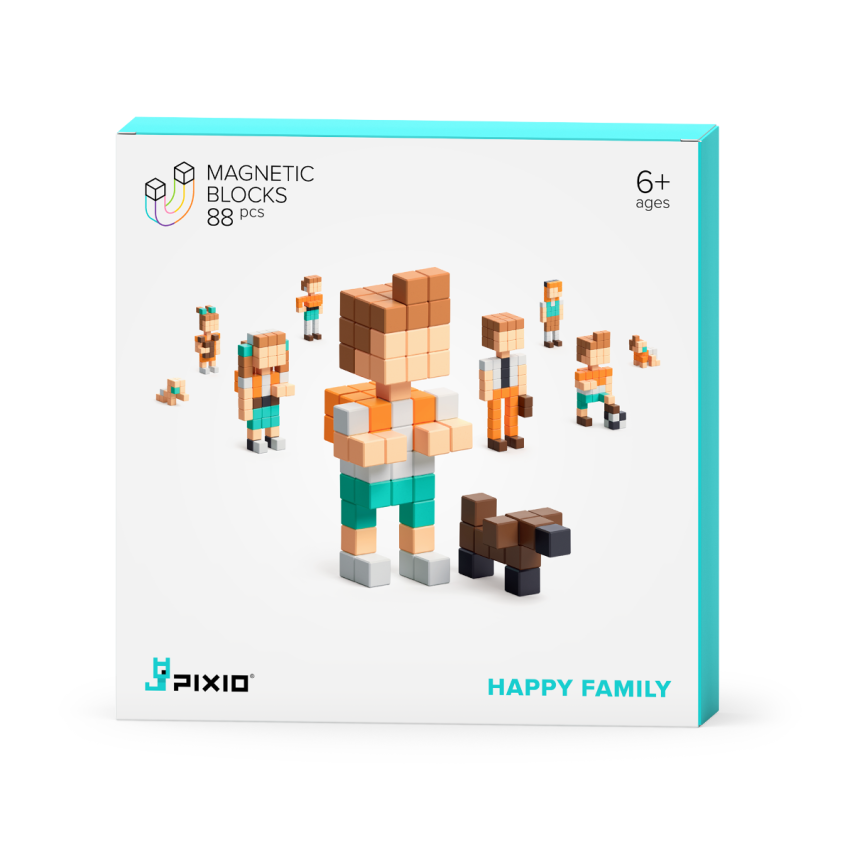 Happy Family - 88 magneetblokjes, Pixio